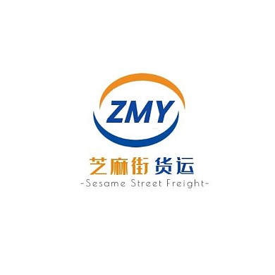 蓝色橙色现代风格ZMJ字母logo