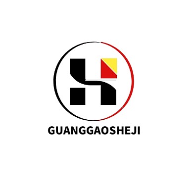 广告传媒黑红色创意字母logo设计