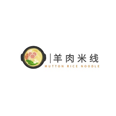 商业羊肉米线logo设计