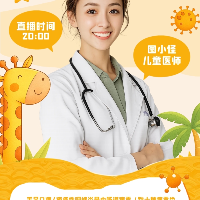 卡通风婴幼儿知识科普海报