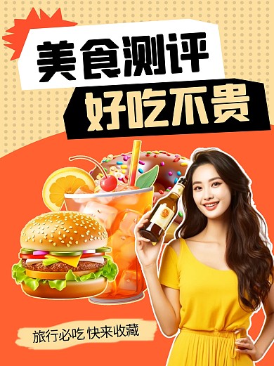 美食测评小红书套装小红书封面
