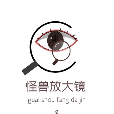 简约放大镜图标logo
