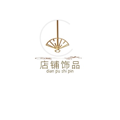 金色半圆店铺饰品logo