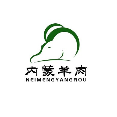 绿色调简约风内蒙羊肉宣传LOGO
