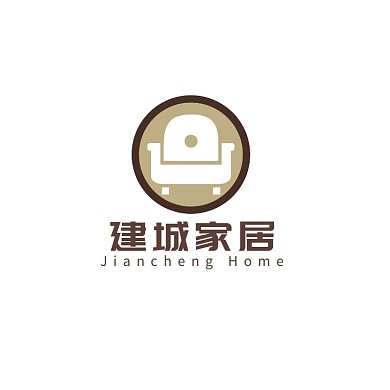 创意扁平棕色设计logo标志