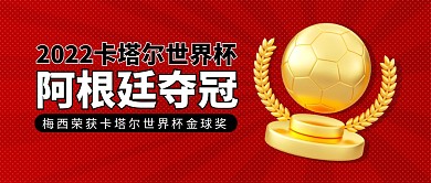 2022世界杯阿根廷夺冠3d公众号首图
