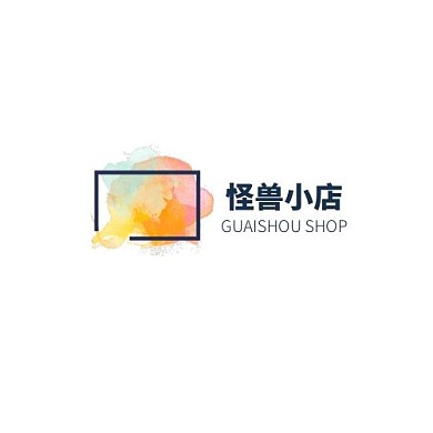 清新炫彩通用简约店铺logo