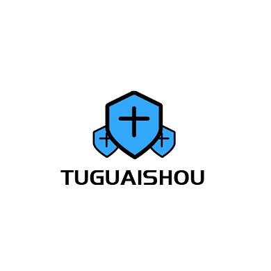 黑蓝盾牌卡通简约保安公司logo设计