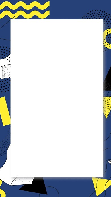 图怪兽原创元素创意几何风格主题海报背景