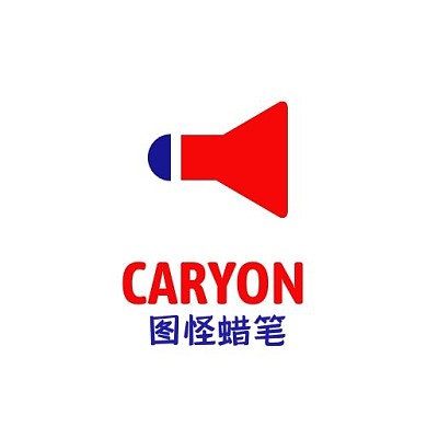 logo设计蜡笔喇叭造型头型
