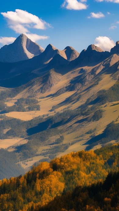 自然风景山谷AI数字作品