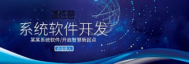 蓝色大气系统软件开发banner