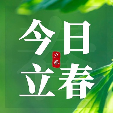 今日立春绿色清新公众号次图