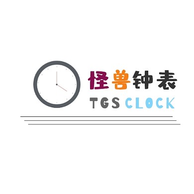 钟表元素logo简约手绘