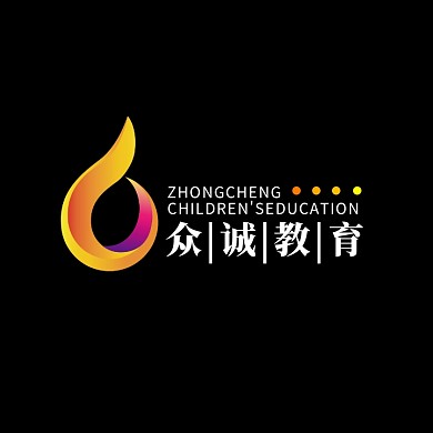 教育咨询教学辅导渐变立体简约logo设计