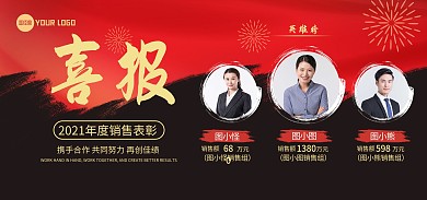 原创销售冠军喜报战报捷报贺报宣传海报