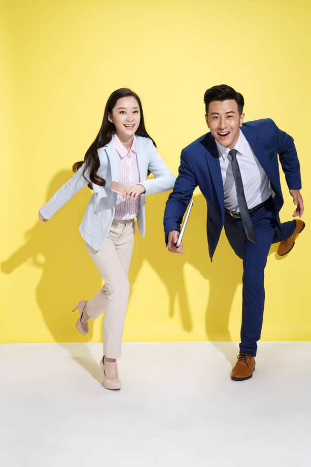 快乐的商务人士图片