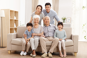 幸福家庭合影
