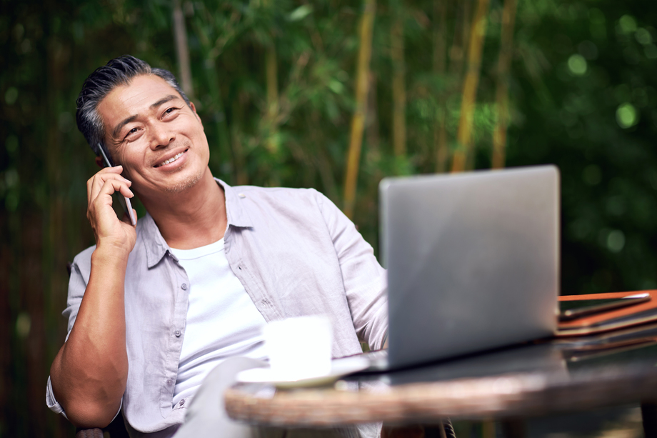 成熟男士的休闲生活图片