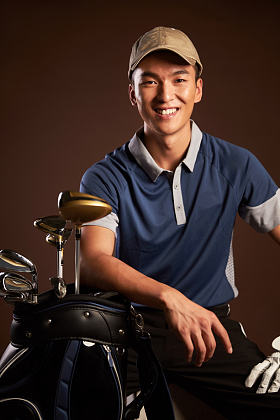 高尔夫球运动员照片