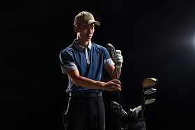 高尔夫球运动员照片