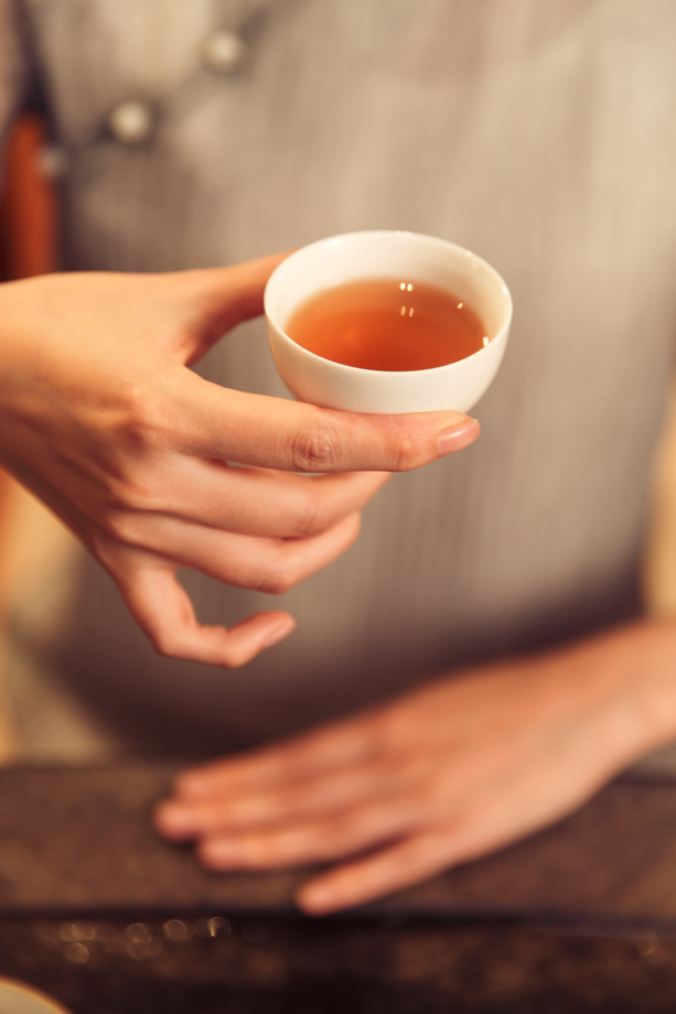 青年女人喝茶 青年女人喝茶