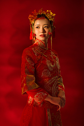 漂亮的古装新娘