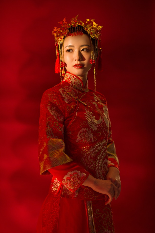 漂亮的古装新娘