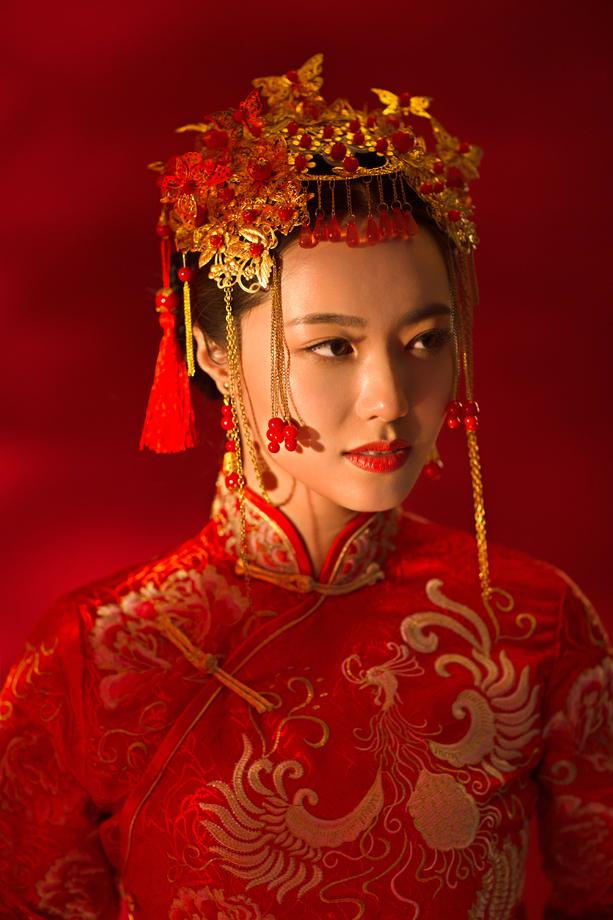 漂亮的古装新娘 漂亮的古装新娘