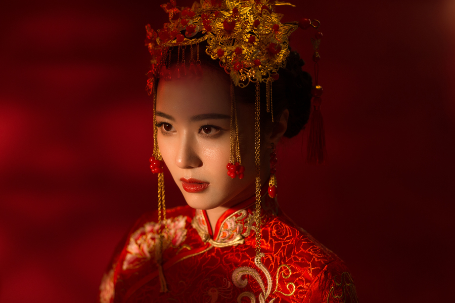 漂亮的古装新娘 漂亮的古装新娘