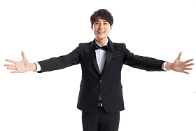 帅气的新郎图片