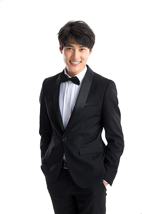 帅气的新郎照片