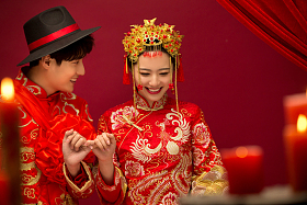 中式古典婚礼图片