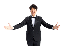 帅气的新郎图片