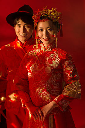 中式古典婚礼图片