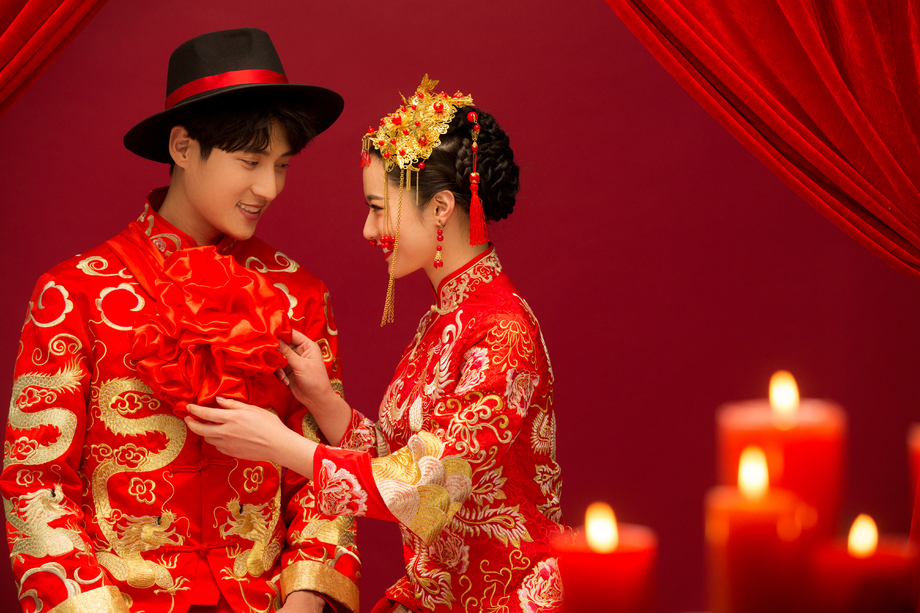 中式古典婚礼图片