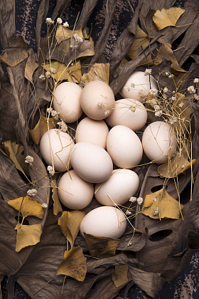 土鸡蛋照片