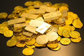金币和金条照片