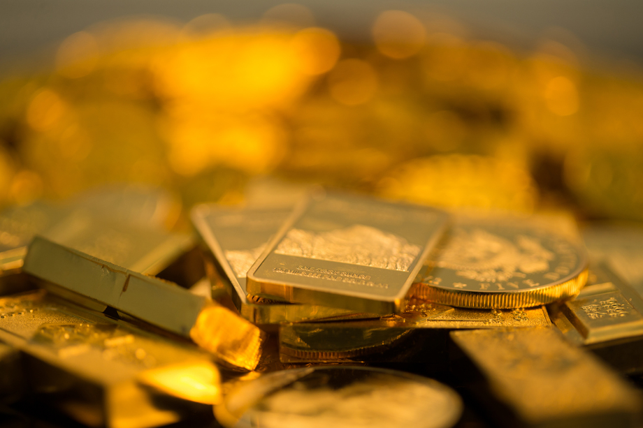 金币和金条照片