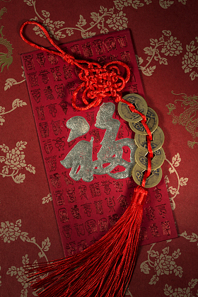 铜钱和红包图片