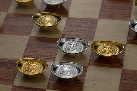 金元宝和银元宝图片