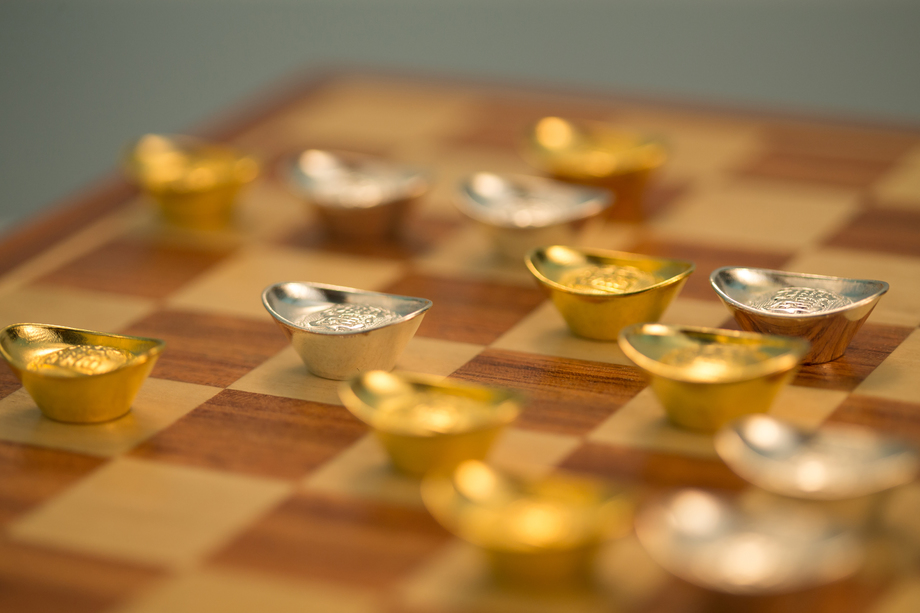 金元宝和银元宝图片