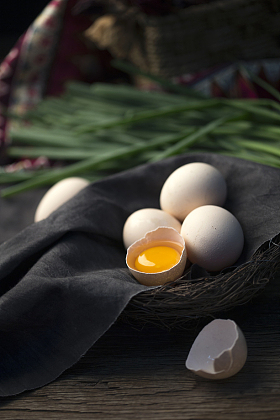 鸡蛋和葱