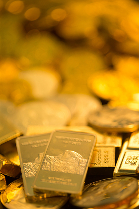 金币和金条图片