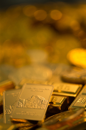 金币和金条图片