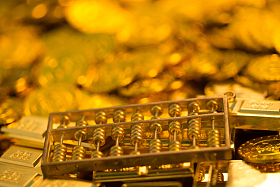 黄金和算盘图片