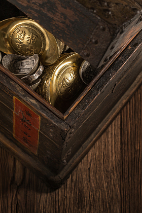 金元宝和银元宝图片