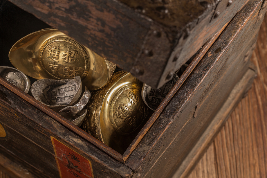 金元宝和银元宝图片