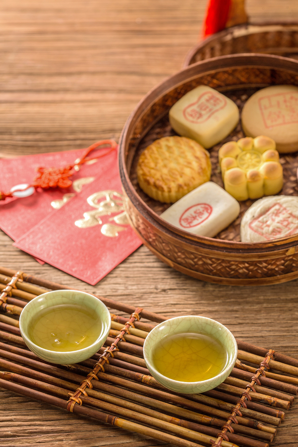 糕点和茶图片