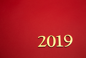 数字2019照片